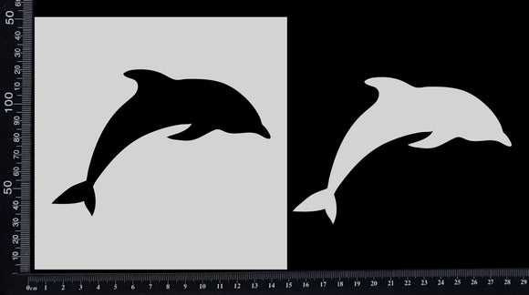 Dolphin - Stencil - 150mm x 150mm