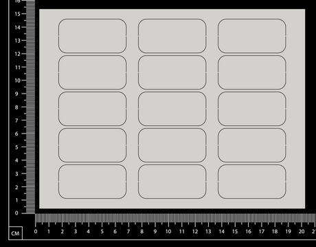 Dominos Set - White Chipboard