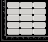 Dominos Set - White Chipboard