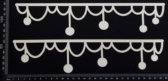 Doodle Border Set - A - Large - White Chipboard