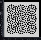 Dotty Circles - Stencil - 150mm x 150mm