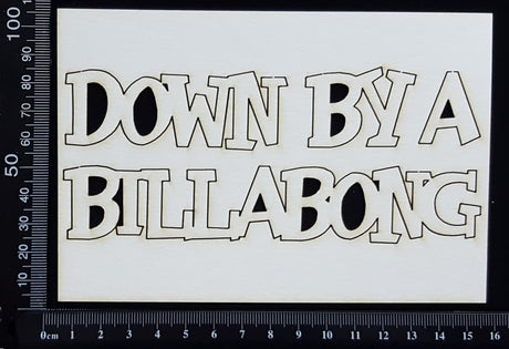 Down By a Billabong - White Chipboard