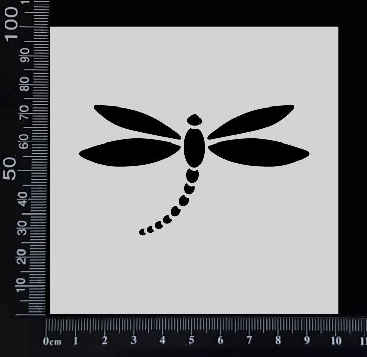 Dragonfly - E - Stencil - 100mm x 100mm