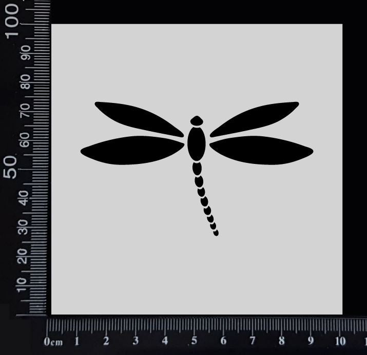 Dragonfly - F - Stencil - 100mm x 100mm