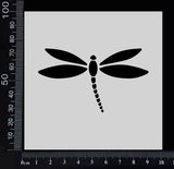 Dragonfly - F - Stencil - 100mm x 100mm