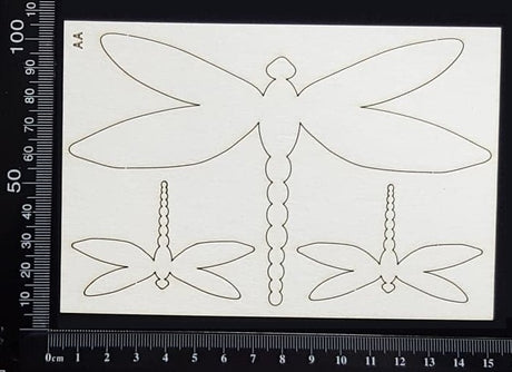 Dragonfly Set - AA - White Chipboard