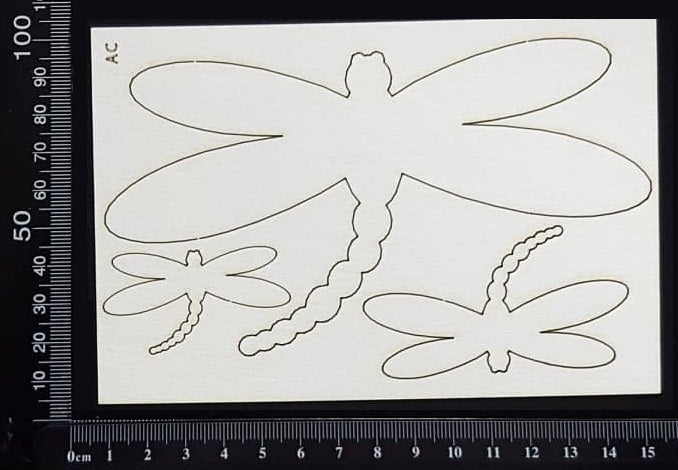 Dragonfly Set - AC - White Chipboard