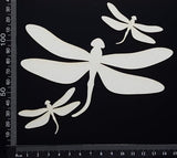 Dragonfly Set - AE - White Chipboard