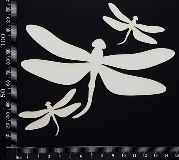 Dragonfly Set - AE - White Chipboard