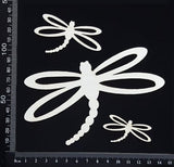 Dragonfly Set - AG - White Chipboard