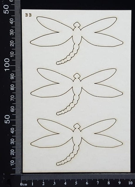 Dragonfly Set - BB - White Chipboard