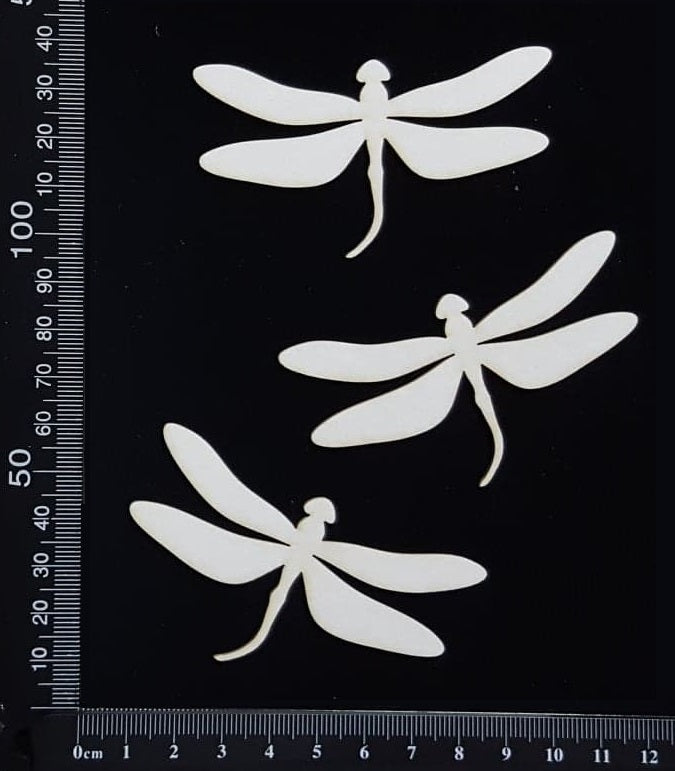 Dragonfly Set - BE - White Chipboard