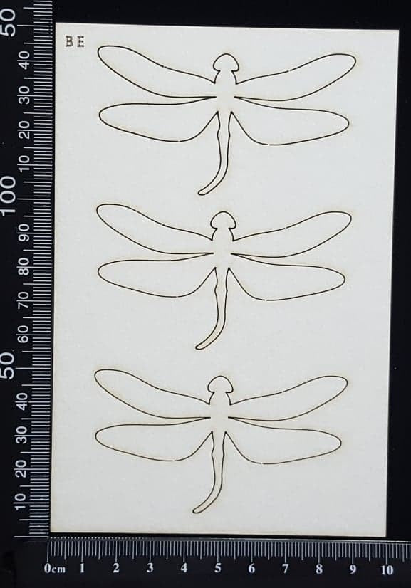 Dragonfly Set - BE - White Chipboard