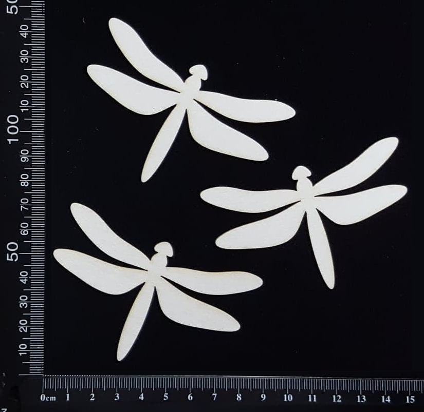 Dragonfly Set - BF - White Chipboard
