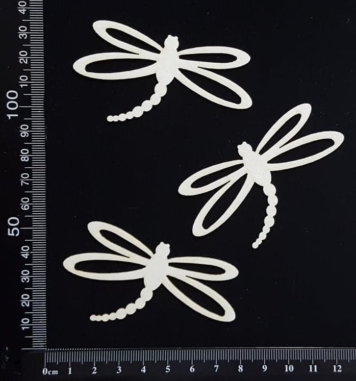 Dragonfly Set - BG - White Chipboard