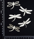 Dragonfly Set - CA - White Chipboard