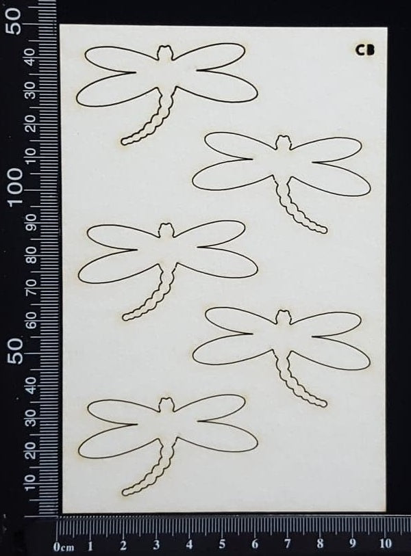 Dragonfly Set - CB - White Chipboard