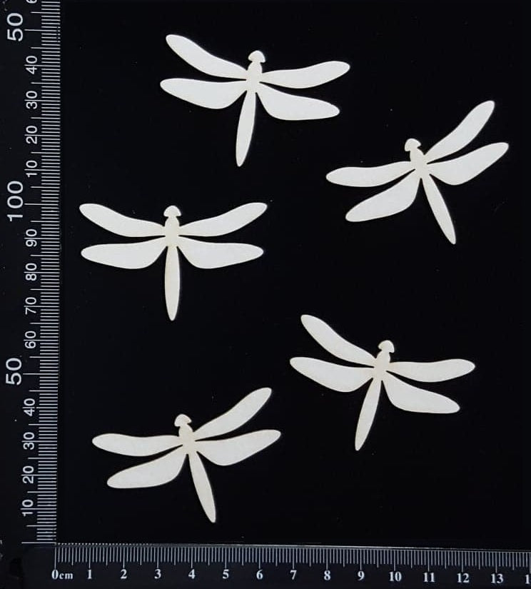 Dragonfly Set - CE - White Chipboard