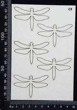 Dragonfly Set - CE - White Chipboard