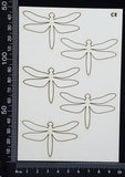 Dragonfly Set - CE - White Chipboard