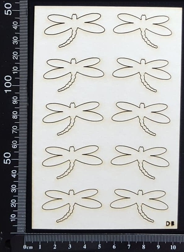 Dragonfly Set - DB - White Chipboard