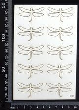 Dragonfly Set - DD - White Chipboard