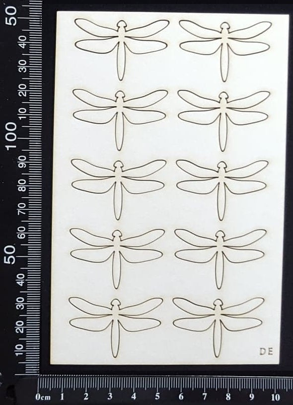 Dragonfly Set - DE - White Chipboard