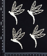 Dragonfly Set - EA - White Chipboard