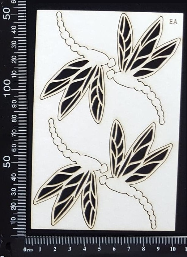 Dragonfly Set - EA - White Chipboard