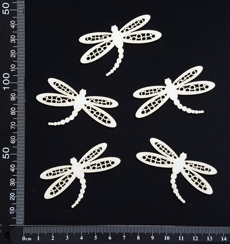 Dragonfly Set - EB - White Chipboard