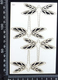Dragonfly Set - ED - White Chipboard