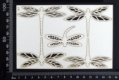 Dragonfly Set - EF - White Chipboard