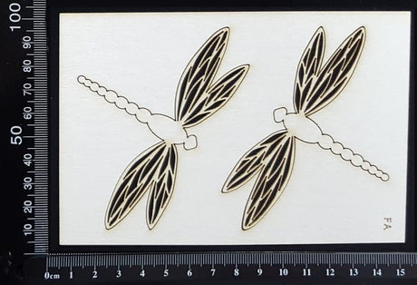 Dragonfly Set - FA - White Chipboard