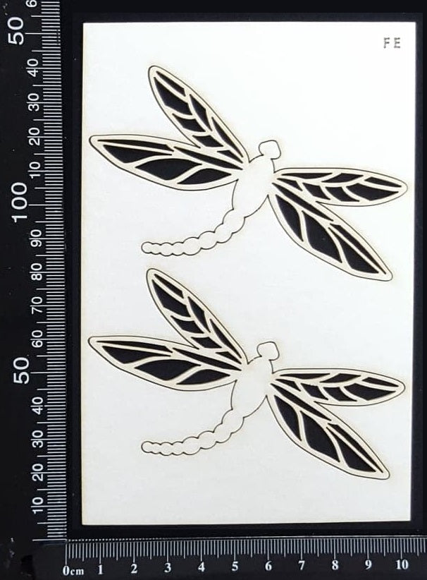 Dragonfly Set - FE - White Chipboard