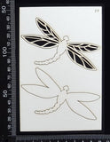 Dragonfly Set - FF - White Chipboard