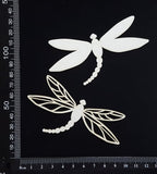 Dragonfly Set - FF - White Chipboard
