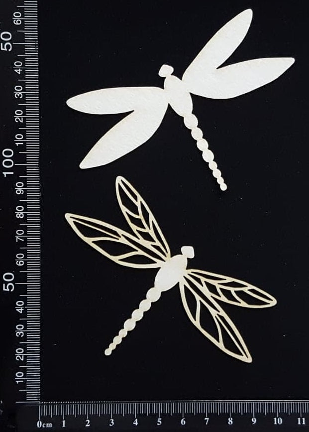 Dragonfly Set - FH - White Chipboard