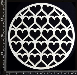 Dream Disc - Heart Mesh - Large - White Chipboard