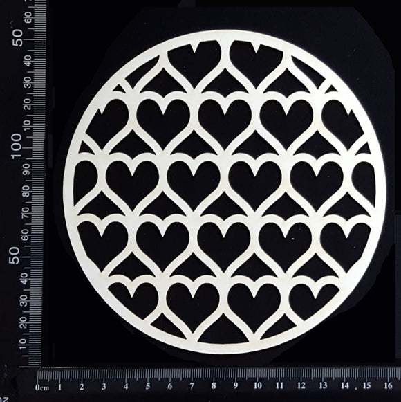 Dream Disc - Heart Mesh - Medium - White Chipboard