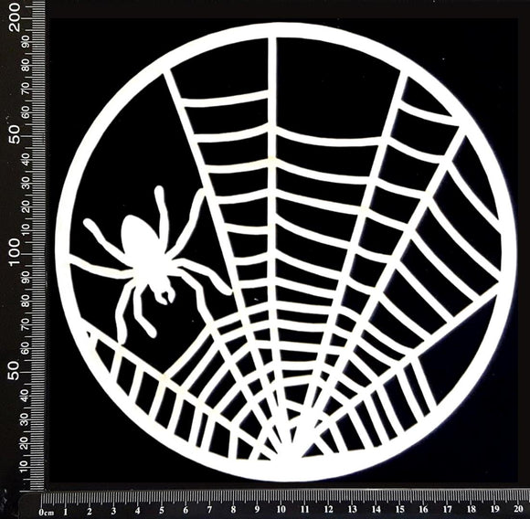 Dream Disc - Spider and Web - Large - White Chipboard