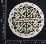 Dream Disc - Sundial Mandala - Small - White Chipboard