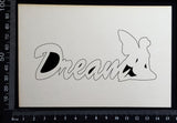 Fairy Title - Dream - B - White Chipboard