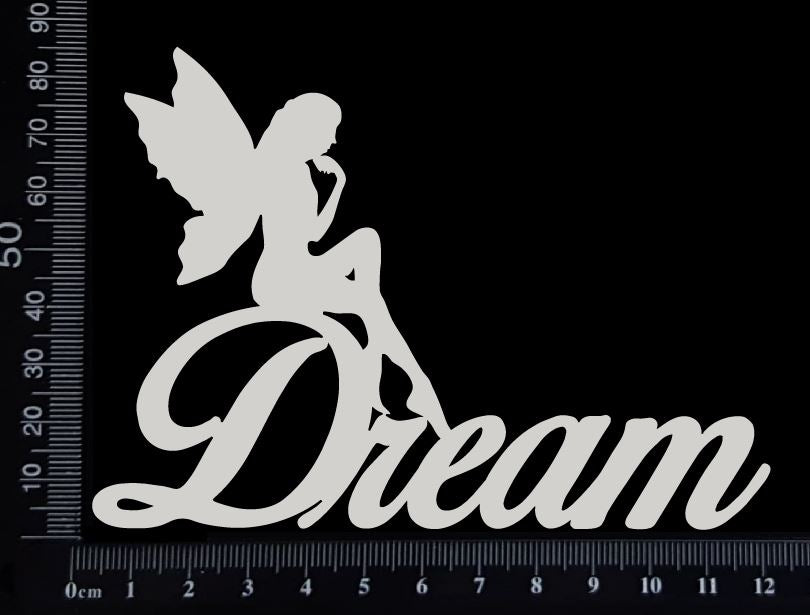 Fairy Title - Dream - C - White Chipboard