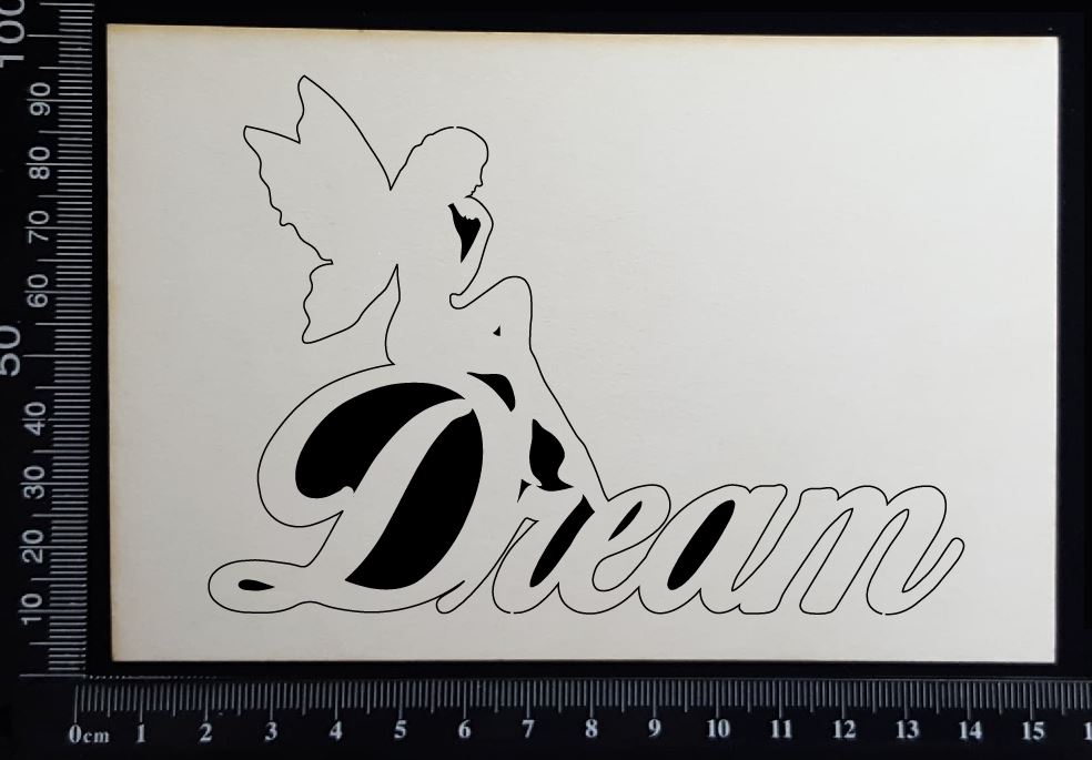 Fairy Title - Dream - C - White Chipboard