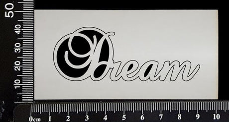 Elegant Word - Dream - White Chipboard