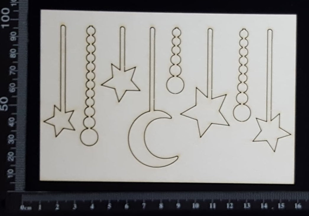 Dream Dangles Set - White Chipboard