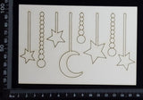 Dream Dangles Set - White Chipboard