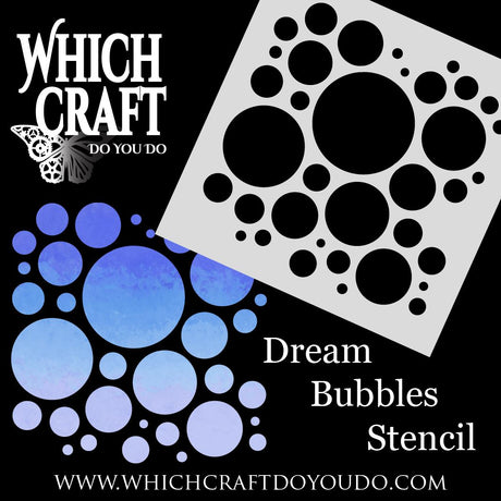 Dream Bubbles - Stencil - 100mm x 100mm