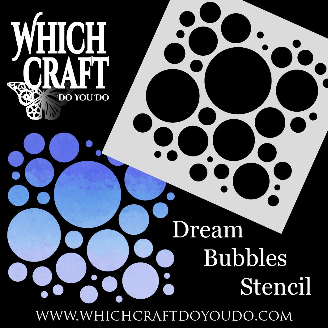 Dream Bubbles - Stencil - 200mm x 200mm