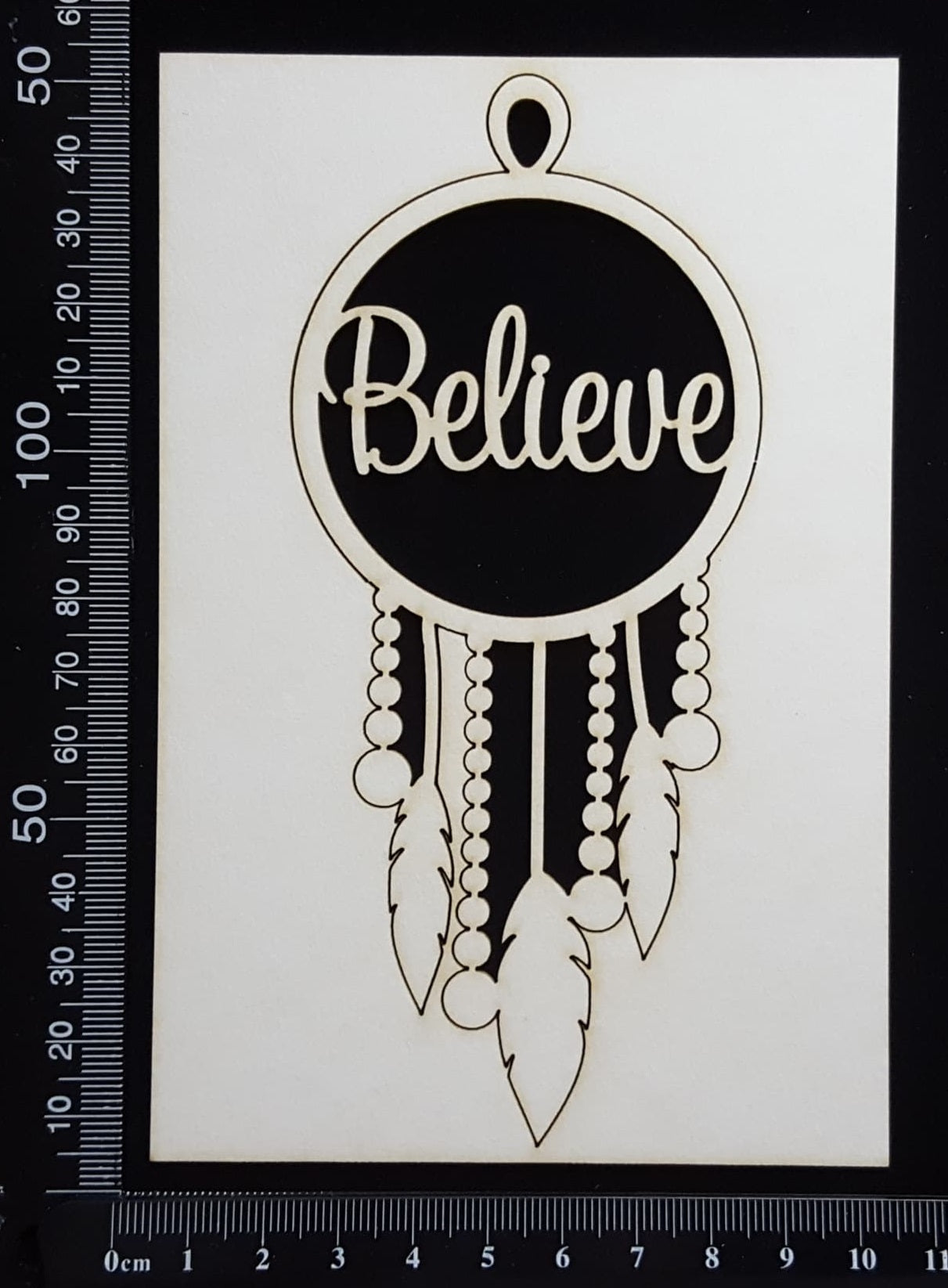 Dreamcatcher - Believe - White Chipboard